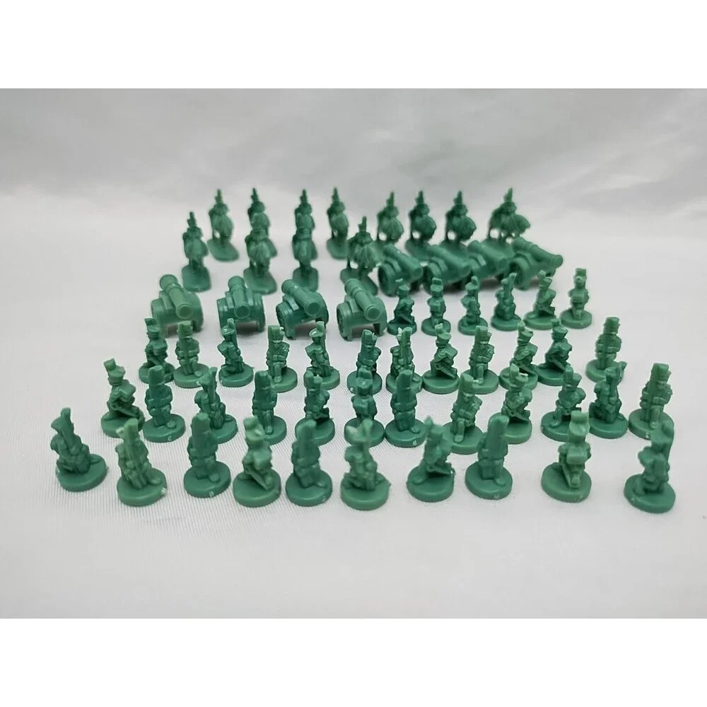 Set Of (60) 1999 Risk Gray Board Game Player Pieces